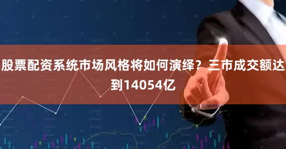 股票配资系统市场风格将如何演绎?三市成交额达到14054亿