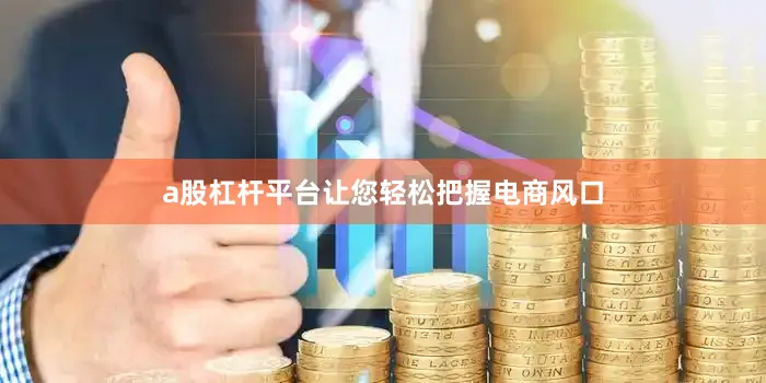 a股杠杆平台让您轻松把握电商风口
